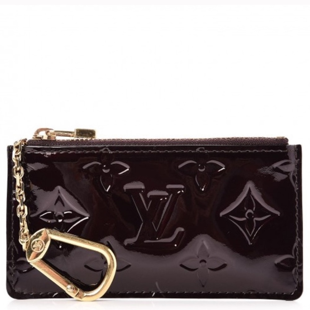 Louis Vuitton monogram black vernis key pouch